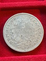 Frankreich 5 Franc 1877- 25 Gramm Silber 900/1000
