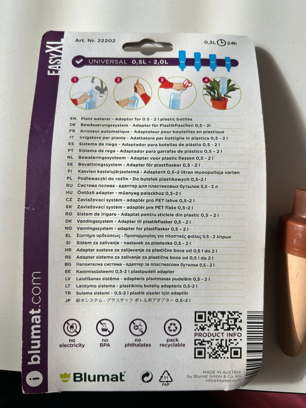 Bewässern & Giessen: Bewässerungskegel, BLUMAT – Neu und originalverpackt aus Ettingen von sagada81 1