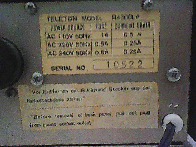 Receiver: Receiver, Marke Teleton – Defekt aus Hinterkappelen von atomschnee 6