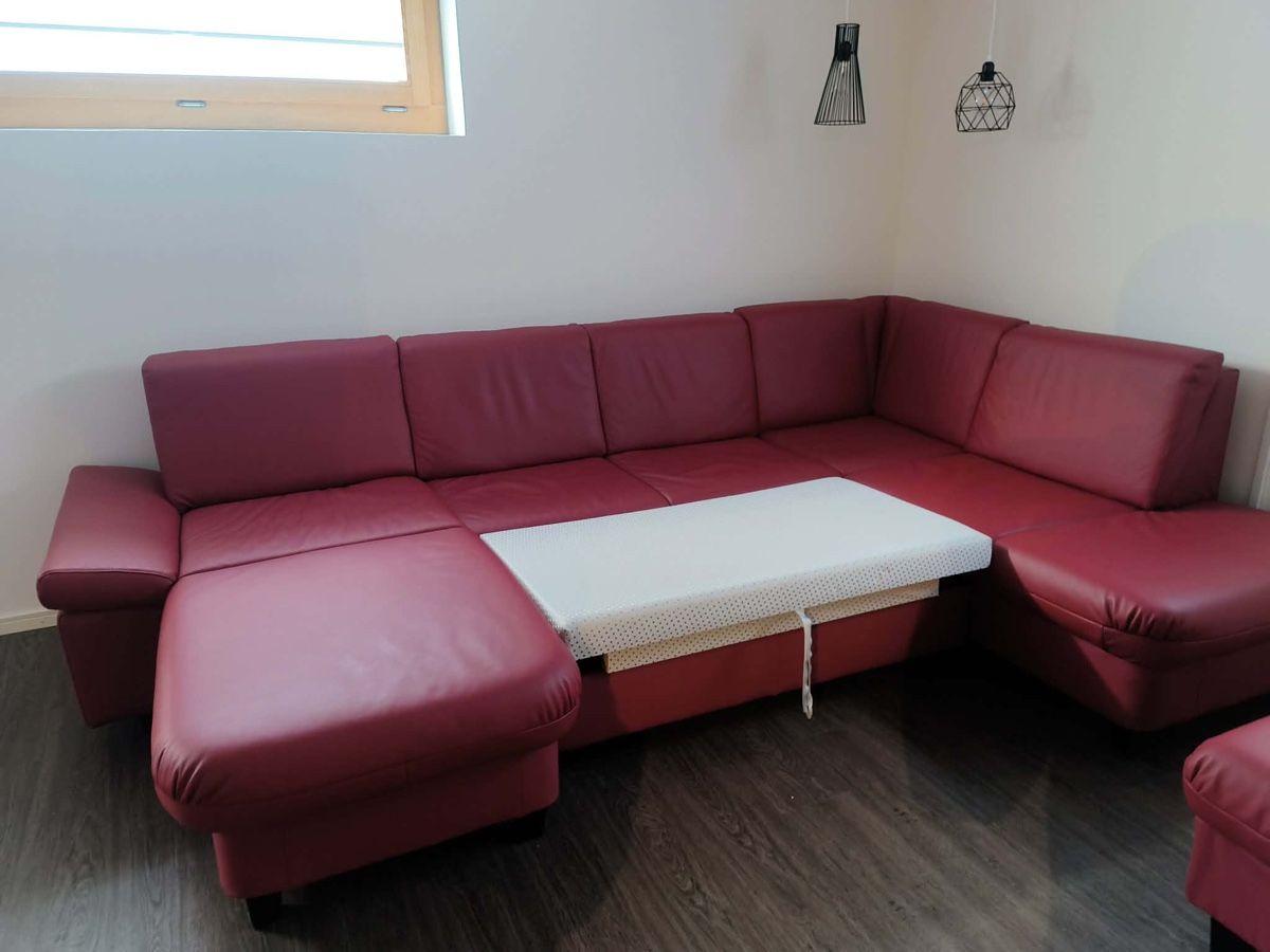 Divani: Leder-Ecksofa mit Bettfunktion  – Usato da Sevelen venduto da Stopglobal. 1