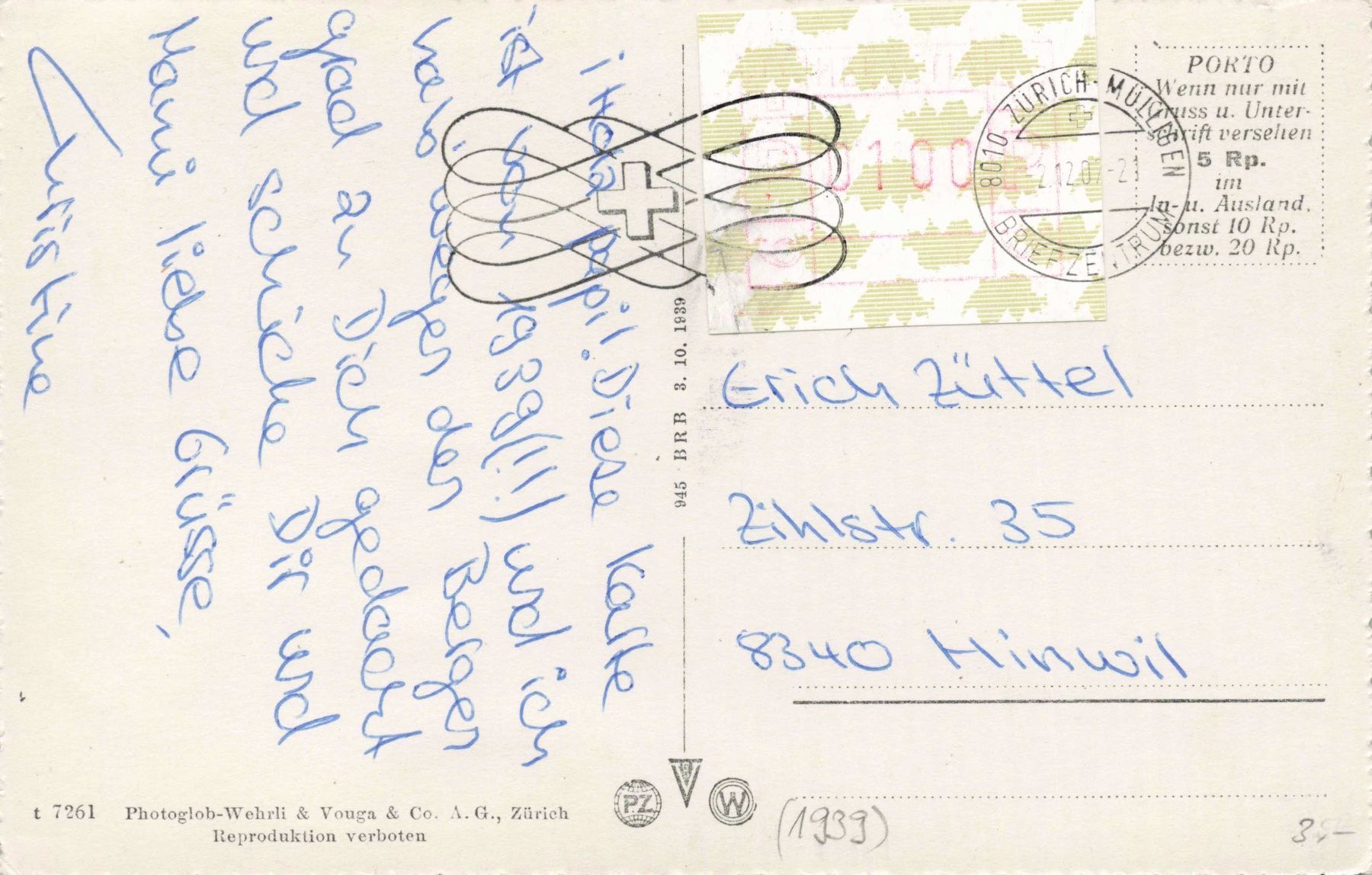 Cartoline postali: Monte Generoso A – Usato da Biasca venduto da Blenio71 1