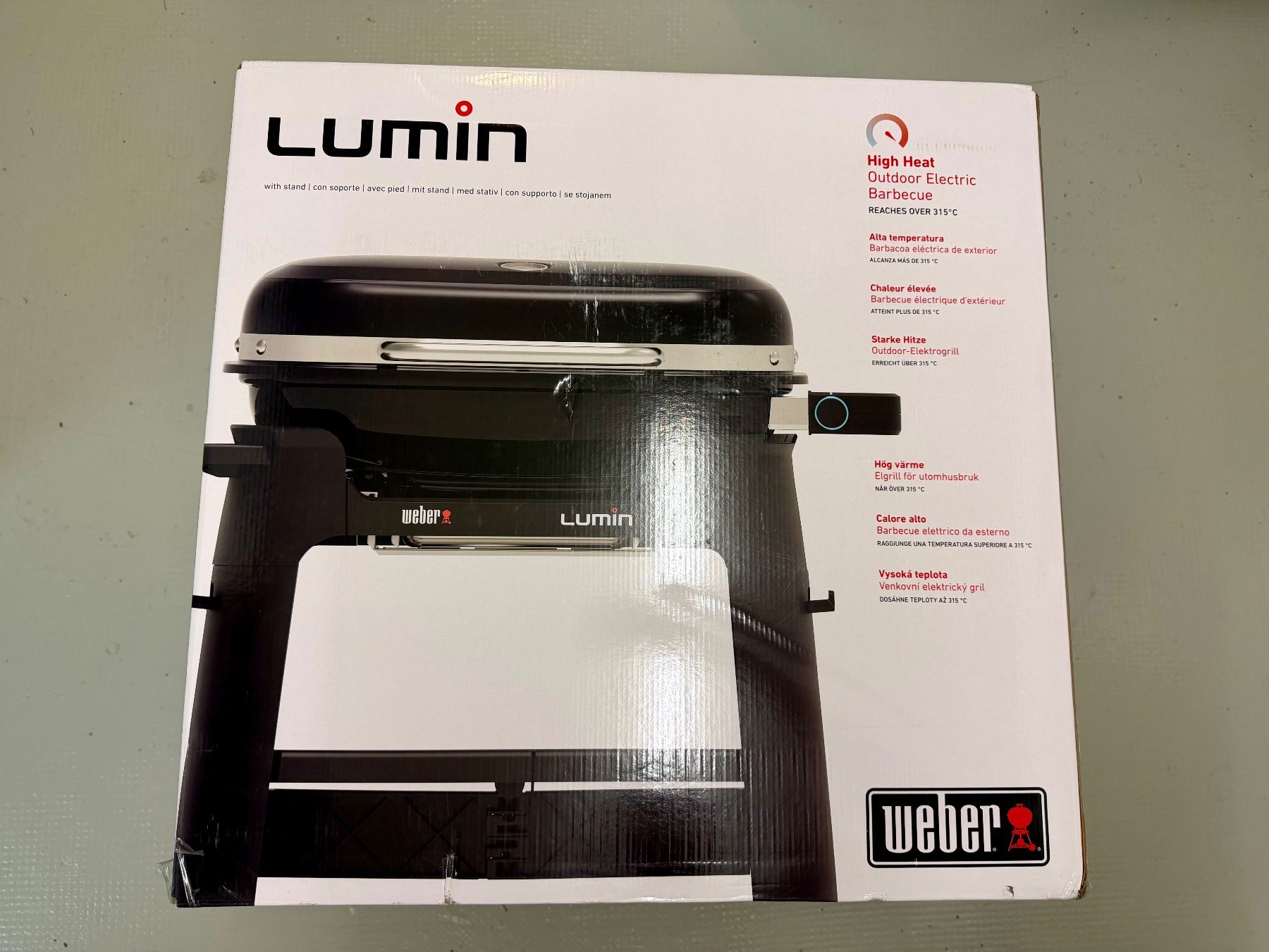 Weber Griglie: Weber Lumin Elektrogrill mit Stand Schwarz – Nuovo e nell'imballaggio originale da Basel venduto da Toby1 1