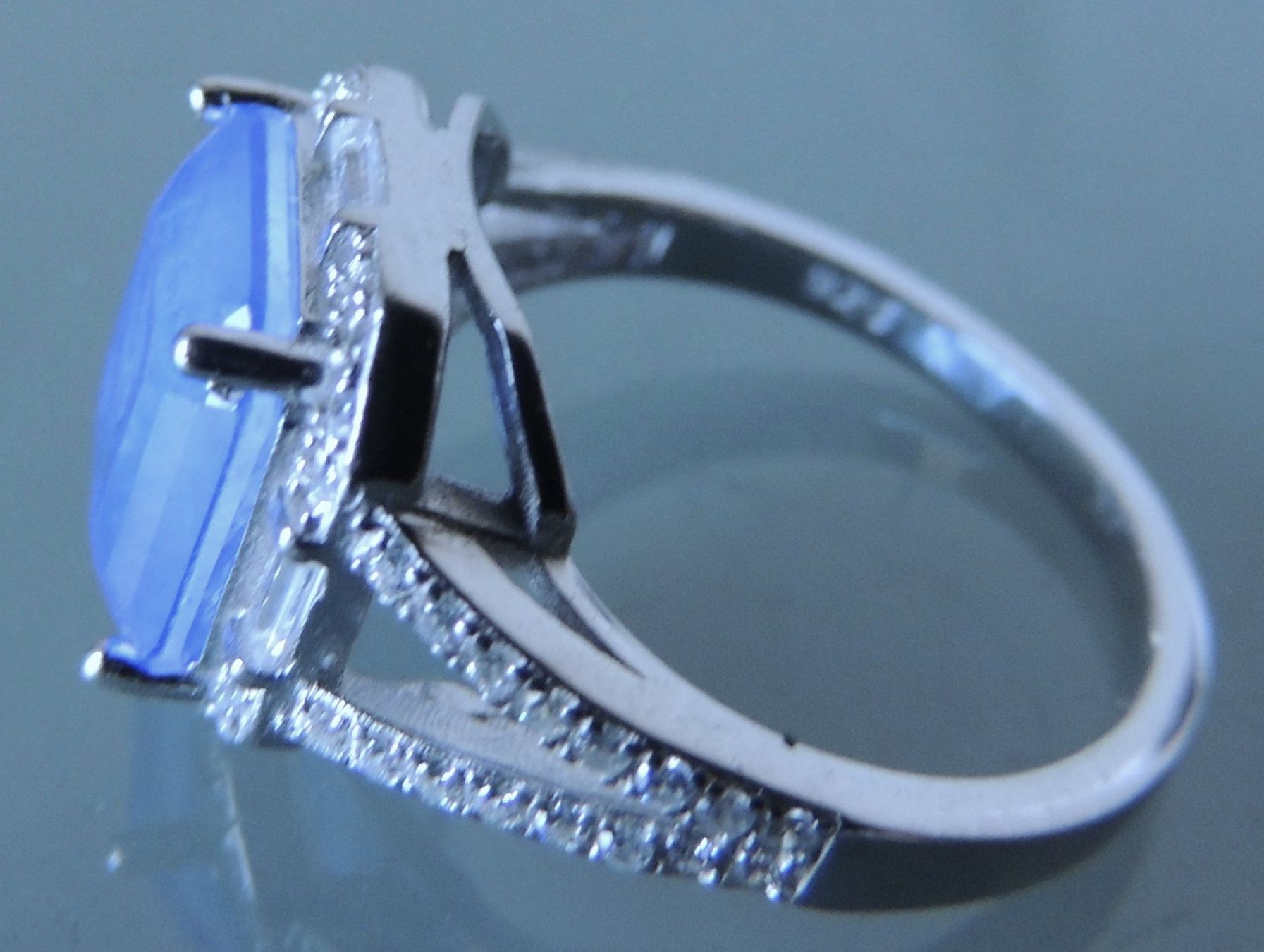 Anelli: Silber 925 Fingerring mit Schmucksteinen Gr. 57 – Usato da Waldenburg venduto da schaller707 2