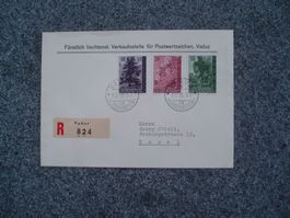 Liechtenstein 1957 Bäume und Sträucher FDC 301/03