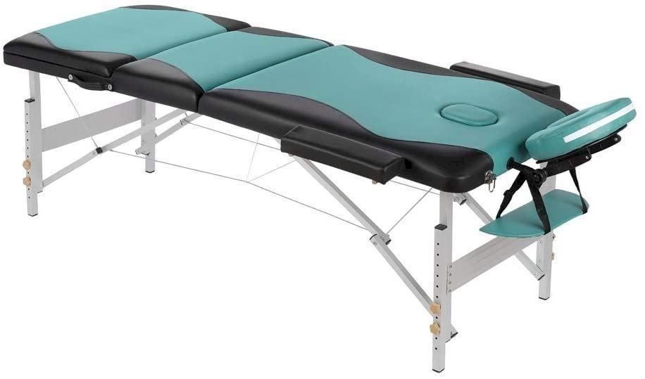 Lettini & sedie per cosmetici: Alu Massageliege 3 Zonen Türkis/Schwarz – Nuovo e nell'imballaggio originale da Bottighofen venduto da zaap 2