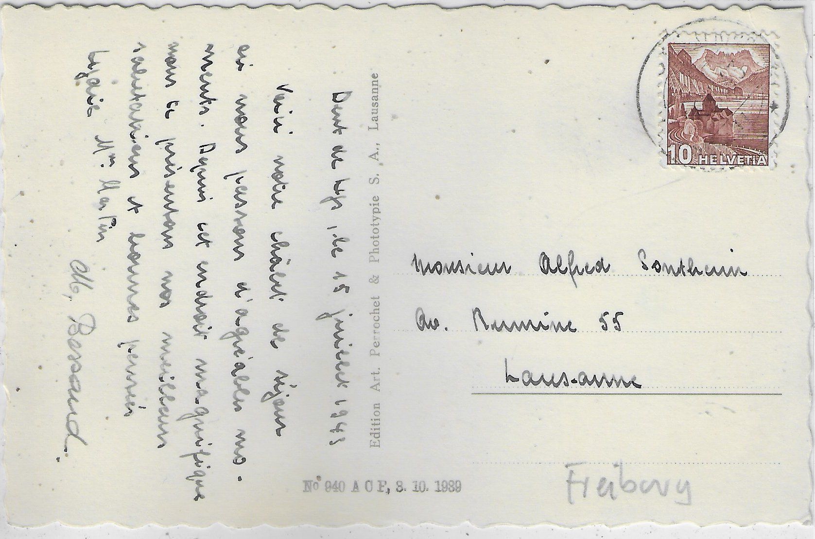 Cartoline postali: Les Paccots s/Chatel St. Denis - Le Figaro – Usato da Ettingen venduto da Kartenplanet 1