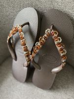 Havaianas Sandalen mit Perlen Gr 39/40 Sommerlich & Einzigar