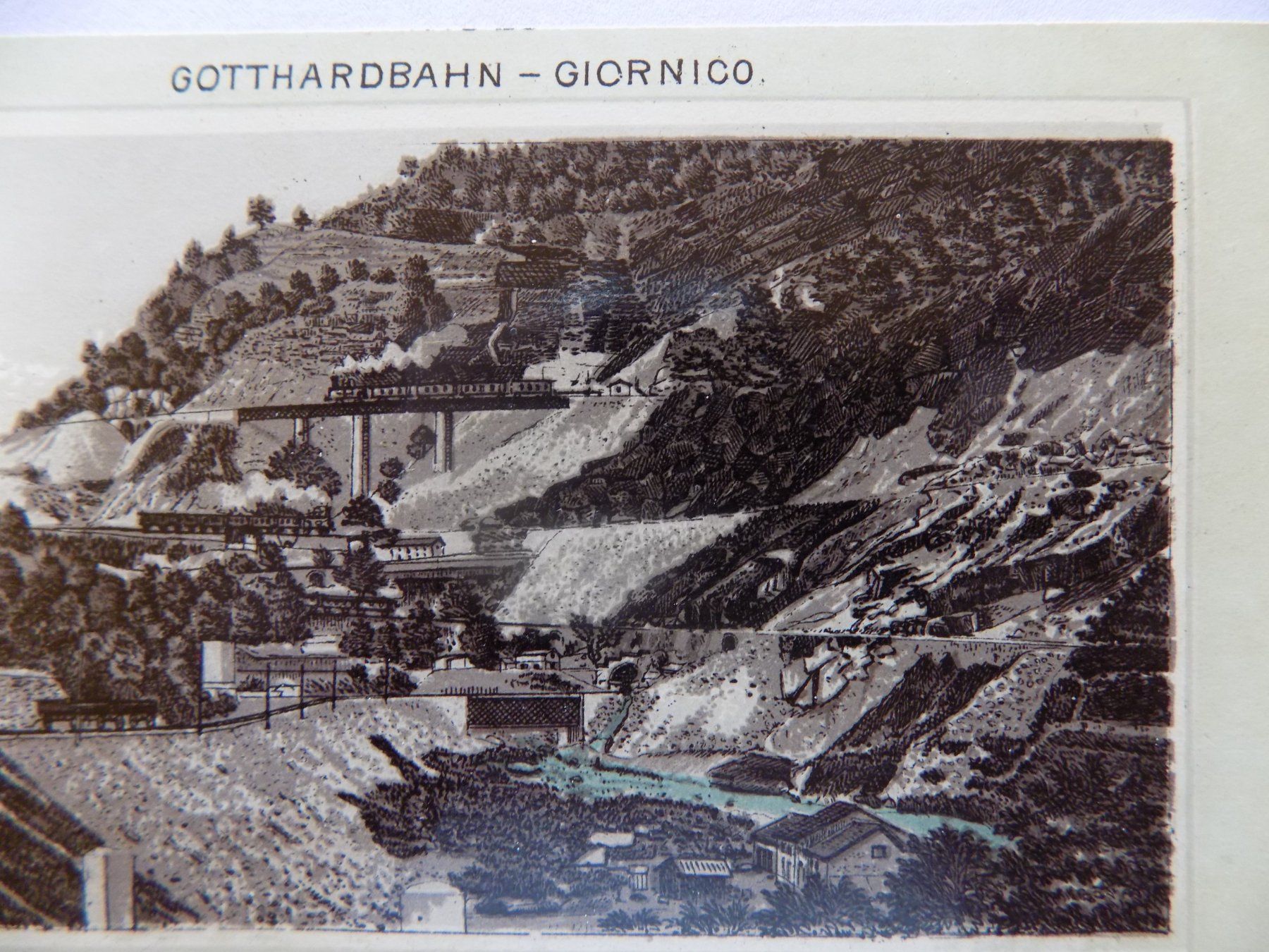 Incisioni: Gotthardbahn - Giornico – Usato da Risch venduto da Antikfee 3