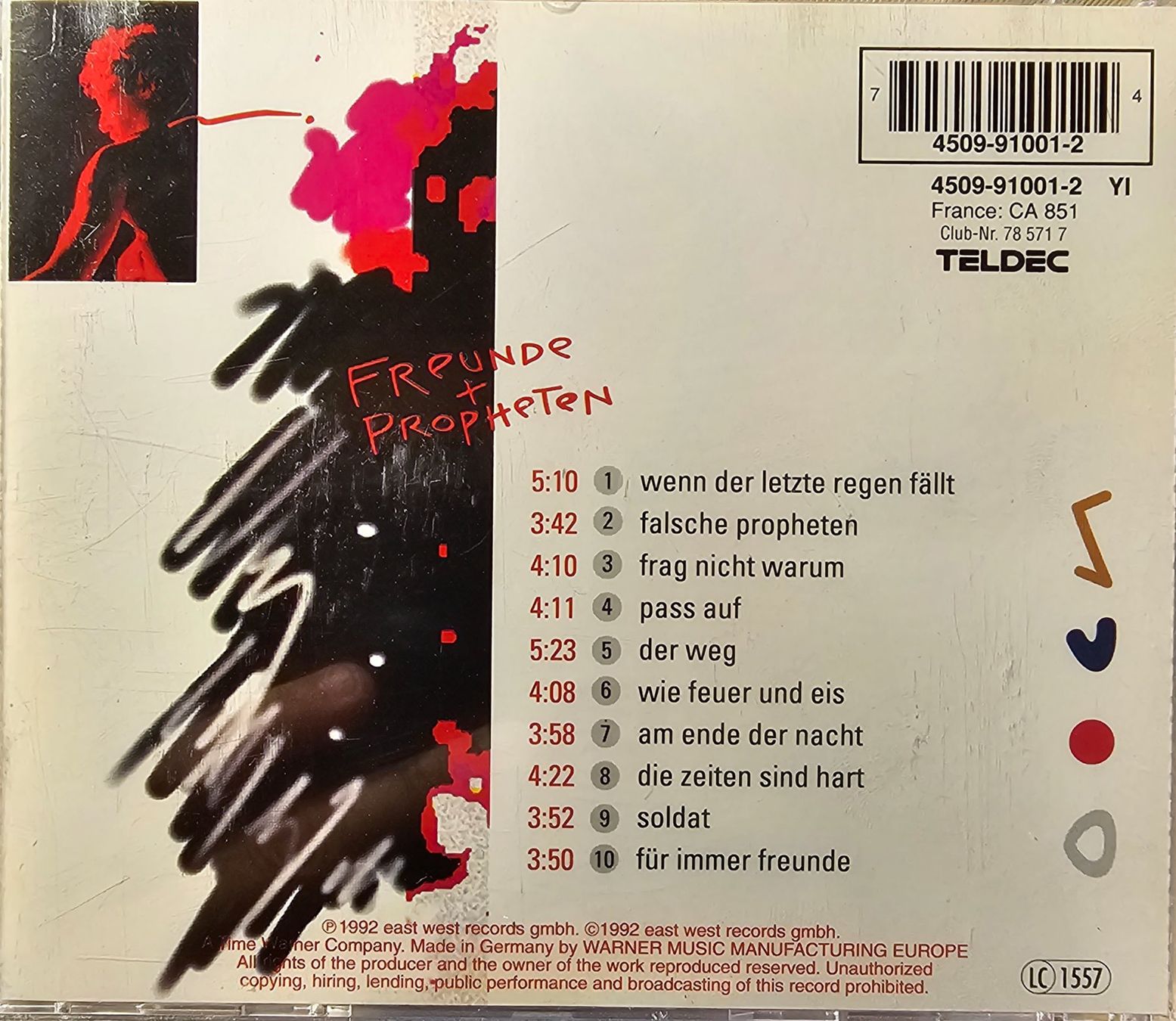 CDs: Peter Maffay – Freunde + Propheten – Gebraucht aus Wahlen b. Laufen von Cg10 1