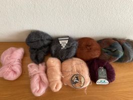Kid Mohair mit Seide Strickwolle Set gemischt
