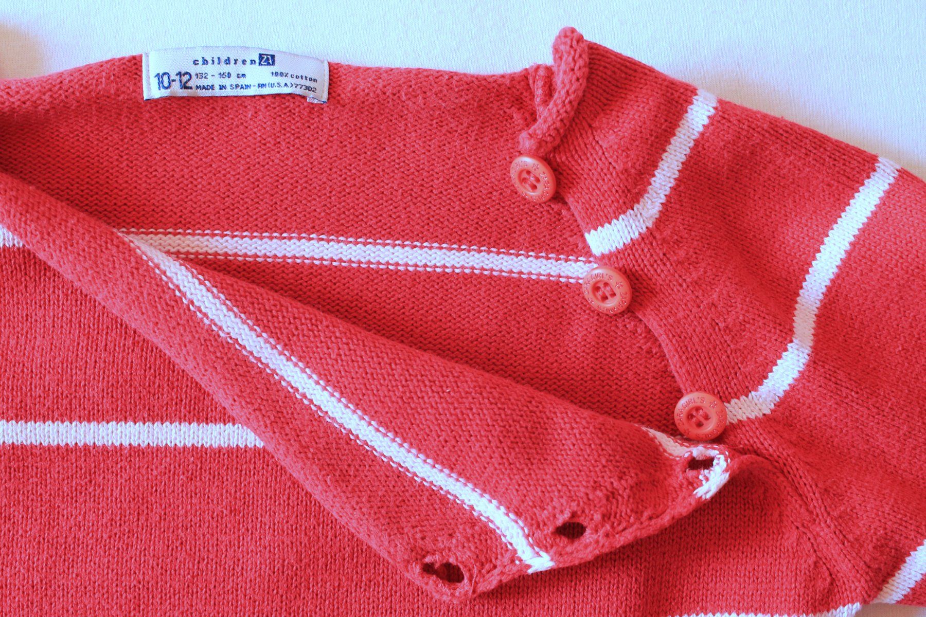 Zara Maglioni & Felpe: Zara * Streifen PULLOVER mit Knopfleiste  134 – Usato da Rebstein venduto da Lunipu 3