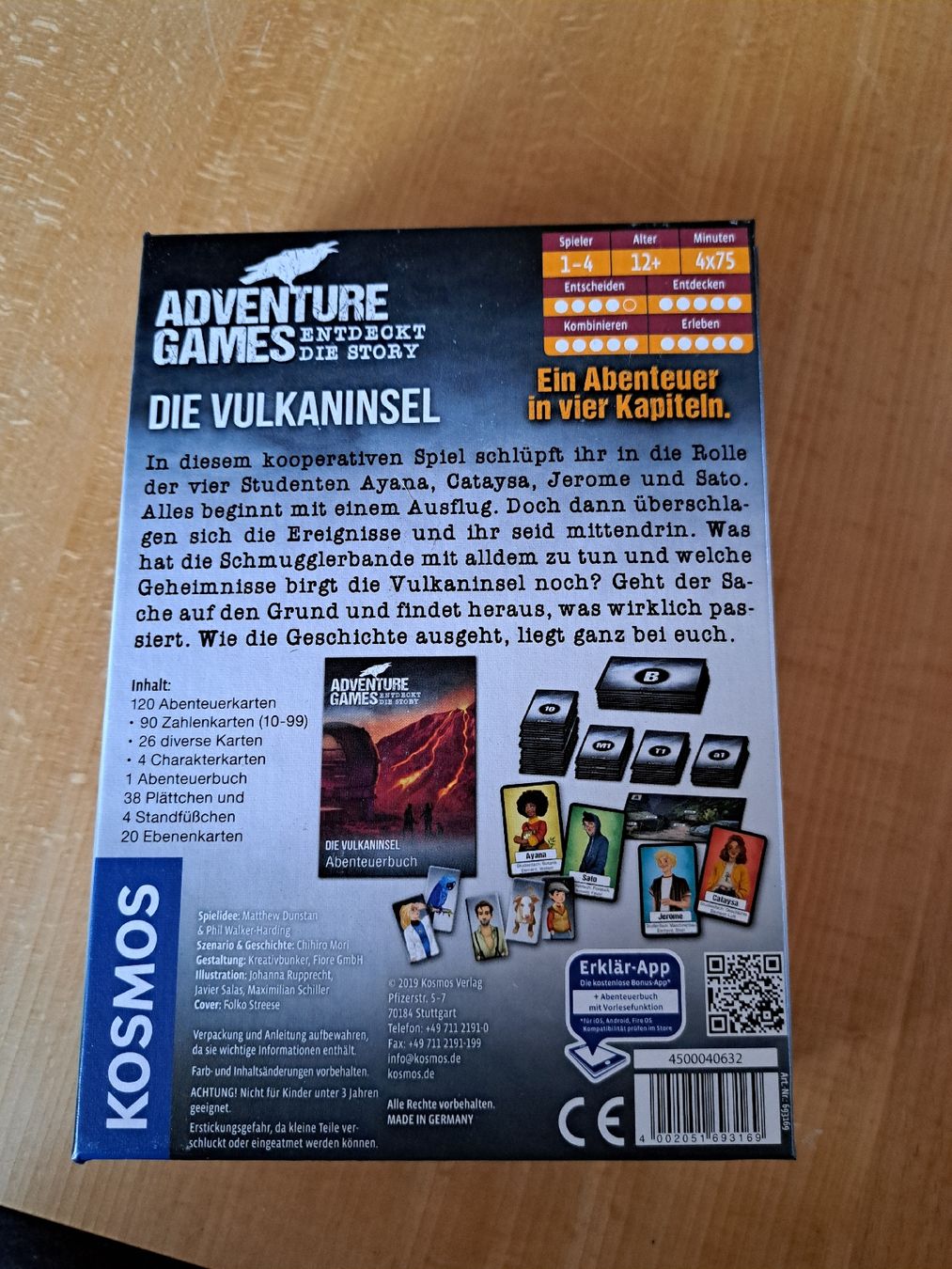 Kosmos Giochi: adventure Game - Die Vulkaninsel – Usato da Gonten venduto da Tierliebe13 1