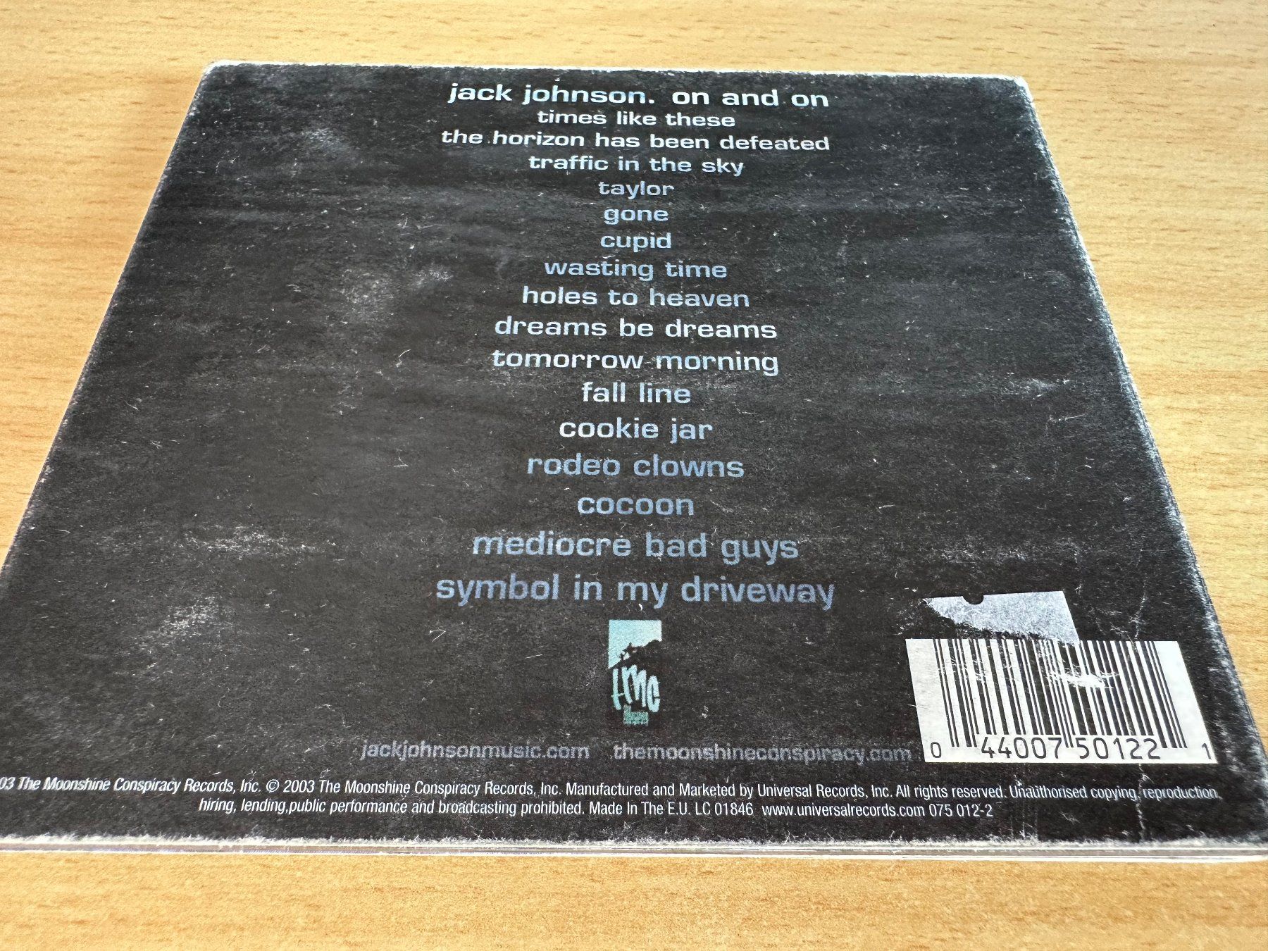 CD: Jack Johnson – On And On – Usato da Rikon im Tösstal venduto da Alpenmutz 1