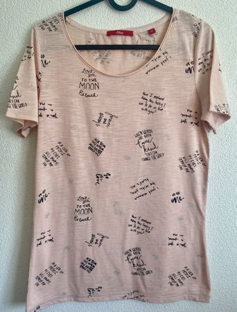 s.Oliver T-Shirt Gr. 36 Rosé Print