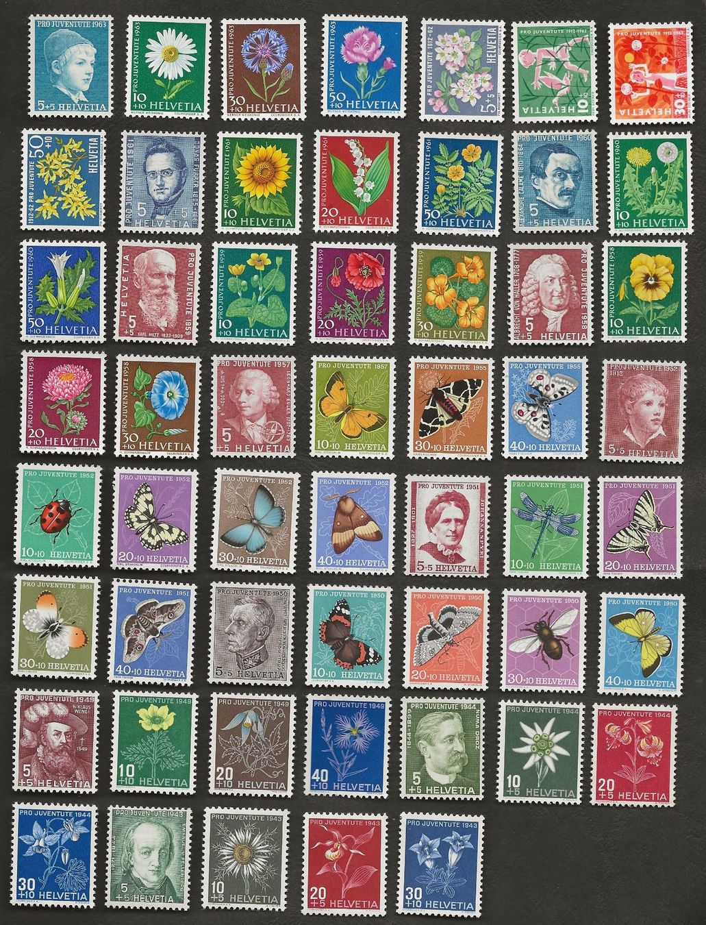 Alle Briefmarken: Schweiz Flugpost  54 Pro Juventute postfrisch Katalog 95.- – Neu (gemäss Beschreibung) aus Au ZH von xelagreb01