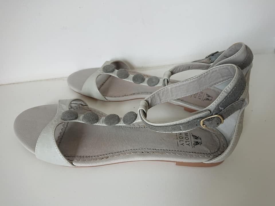 Scarpe da donna: Sandalettes grises CUIR MOLY HOLY new – Nuovo (secondo la descrizione) da Agiez venduto da chouchanelle 4