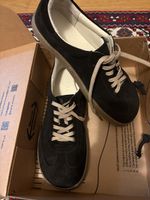 Herren Sneaker, schwarzes Wildleder, Neu, Gr.44