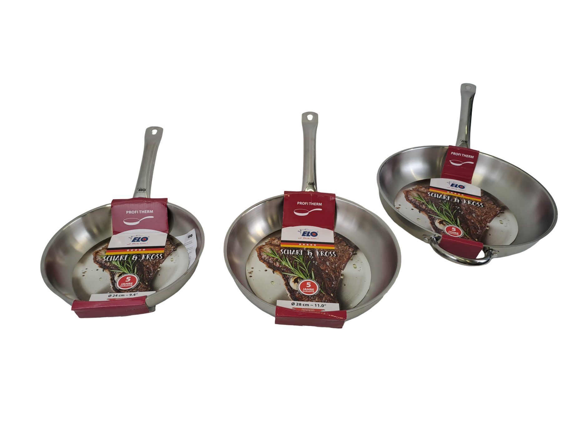 Elo Padelle: ELO Therm 3er set bratpfanne – Nuovo e nell'imballaggio originale da Männedorf venduto da Restwert_Maennedorf 3