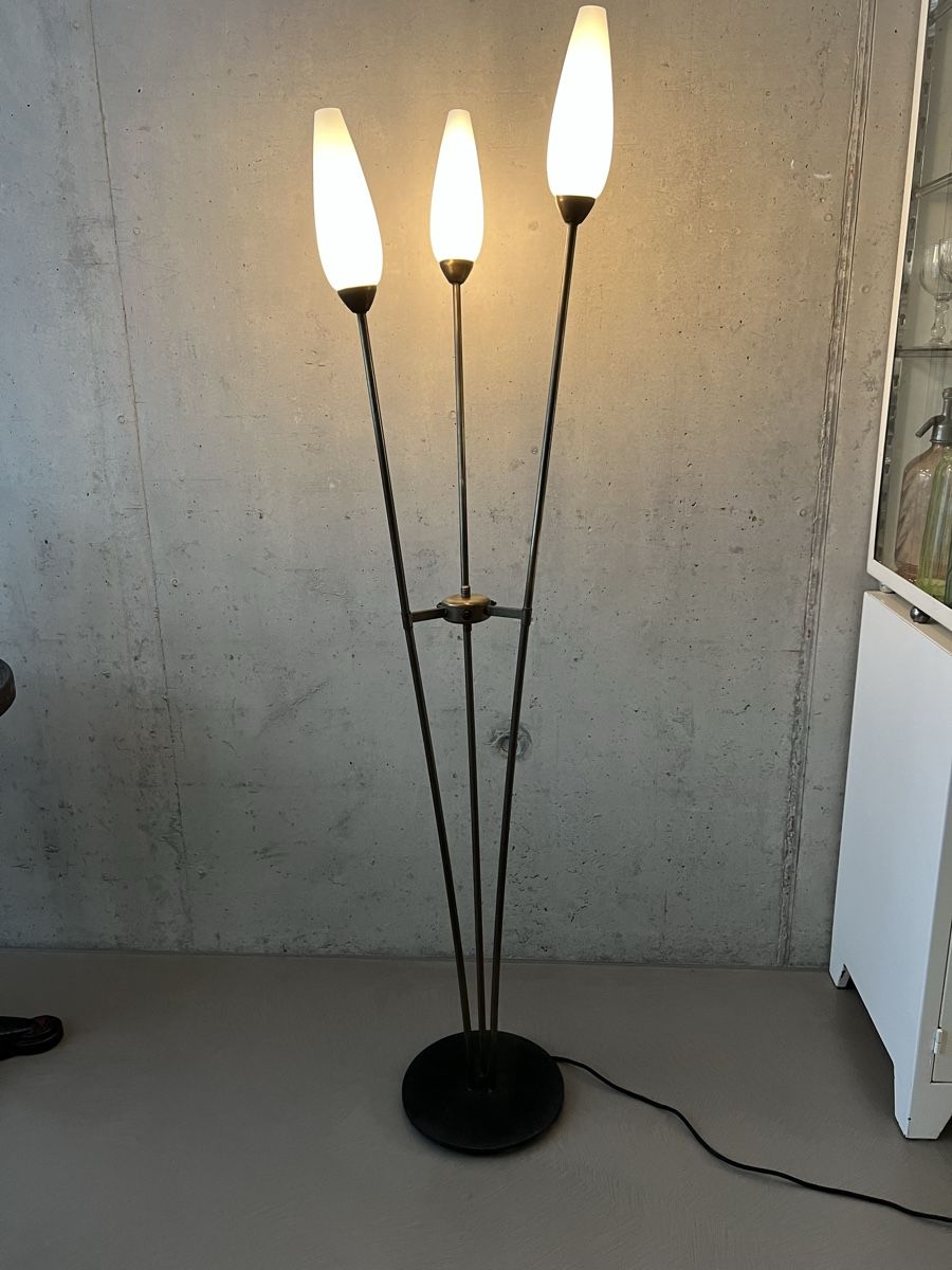 Lampen: Mid Century Ständerleuchte Messing – Gebraucht aus Wabern von La-Vitrine 2
