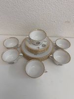 Vintage Porzellan Kaffeeservice "Kgl. priv. Tetta" Goldrand