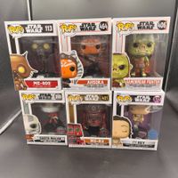 Funko Pop! Star Wars 6er Set Ahsoka Rey Darth Malak M5-R3