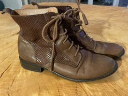 Mellow Yellow Lederstiefel Gr. 38 / Bottines en cuir T. 38