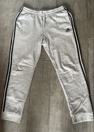 Adidas pantalone grigio con banda laterale usato