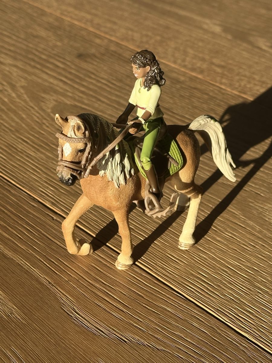 Schleich Giocattoli: Schleich Pferd mit Reiterin – Usato da Hattenhausen venduto da Topas00
