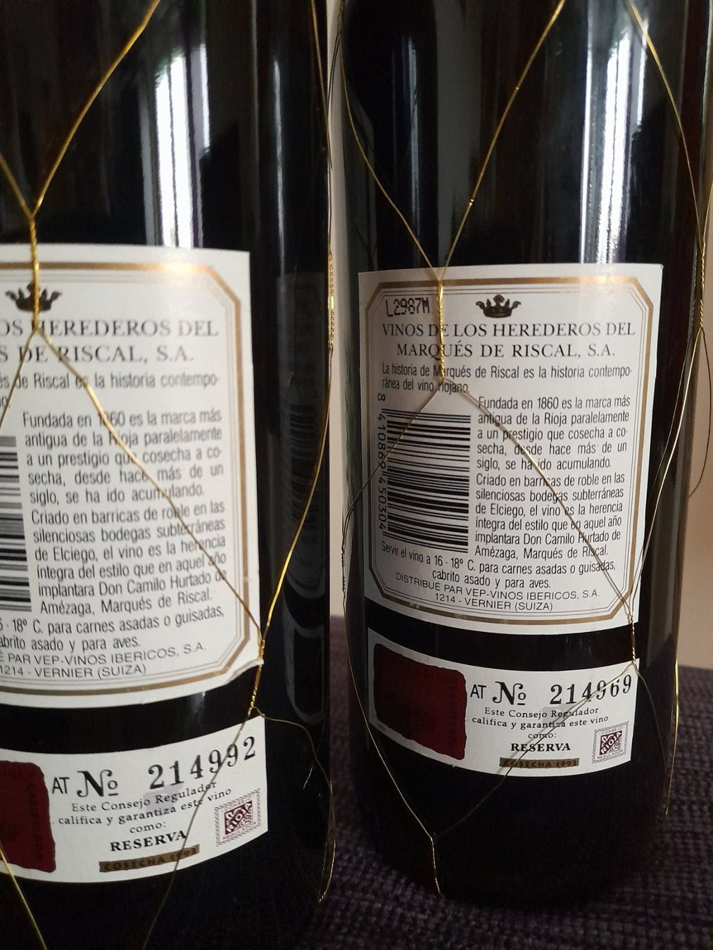 Rioja Vino: 2 Fl. 1993 Marques de Riscal Reserva, Rioja – Nuovo (secondo la descrizione) da Olten venduto da Sonntag.33 4