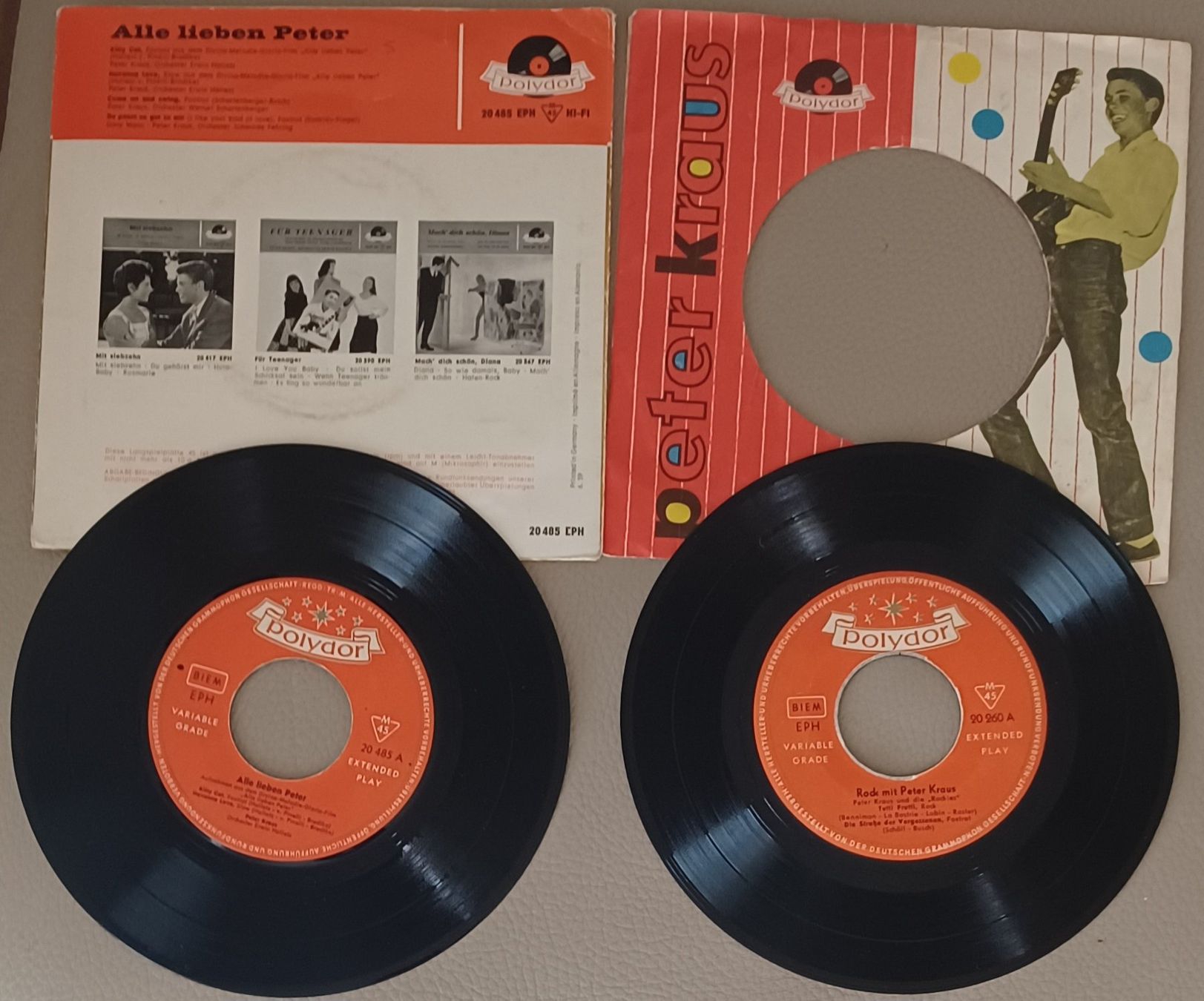 Dischi in vinile: 10 x 7" Single, Peter Kraus, Pop Rock DE – Usato da Hägendorf venduto da Plattenhardt 3