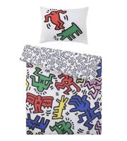 Bettwäsche Keith Haring Fun 160x210 + 65x100cm Bunt