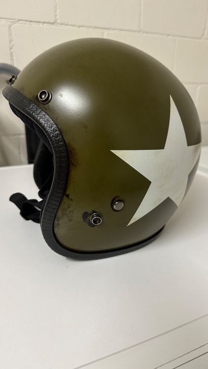 Motorrad Halbhelm GFK Mattschwarz - Leichter Halbgesichtshelm Für Stadt & Freizeit