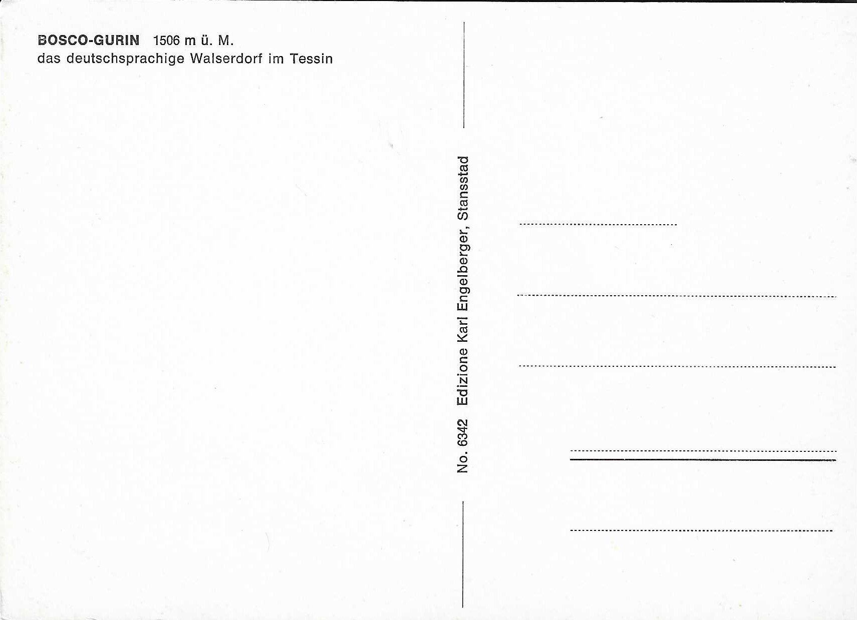 Cartoline postali: Bosco-Gurin TI – Nuovo (secondo la descrizione) da Rothrist venduto da Stranglehold 1
