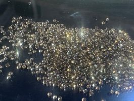 100 St fein brillantgeschliffene Rauchquartz-Pointer 1,5 mm