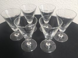 6 edle Schnaps-/Liqueur Gläser