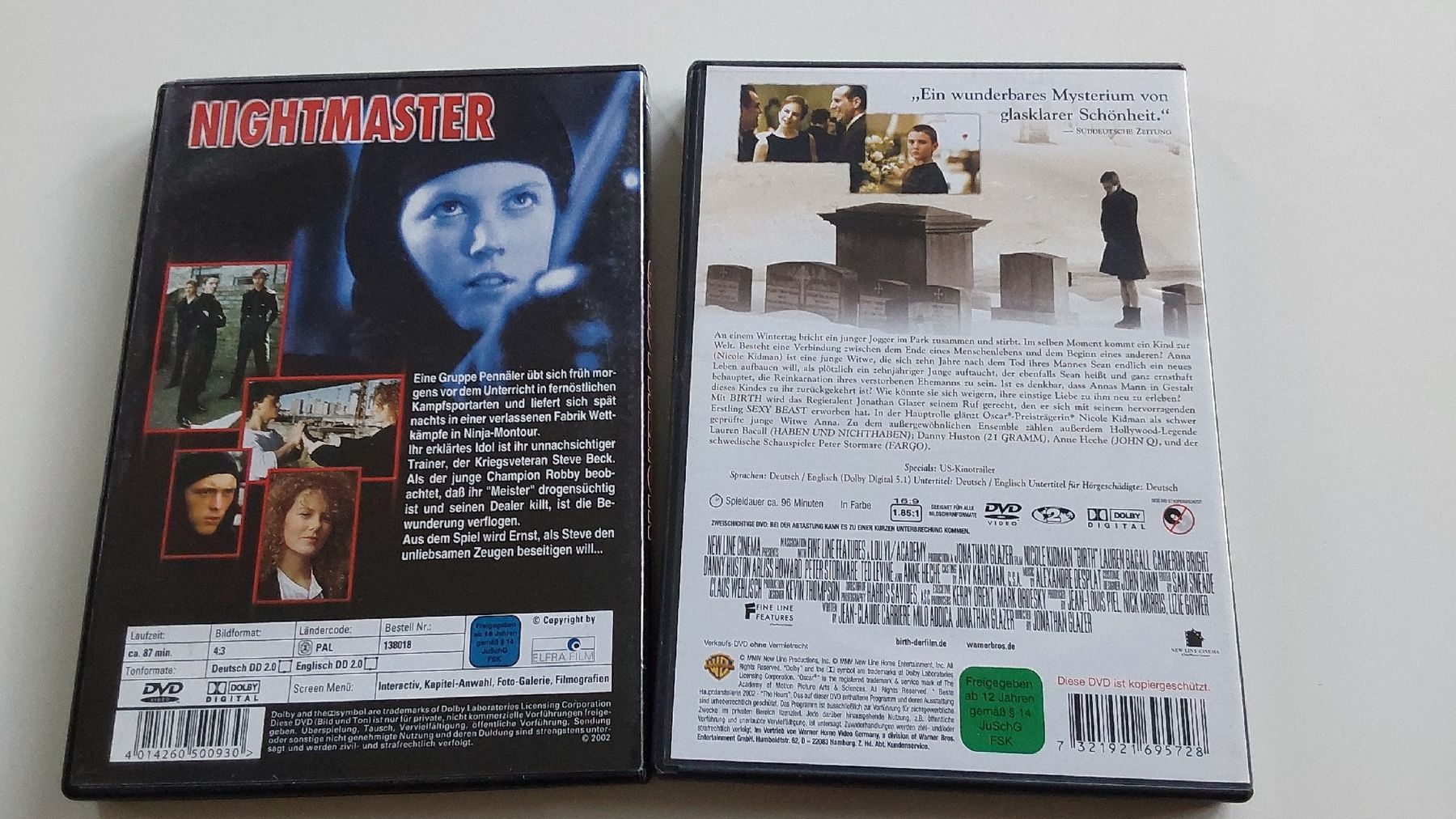Tutti i DVDs: DVD-Collection: Nightmaster & Birth mit Nicole Kidman – Usato da Worb venduto da niklas2001 1