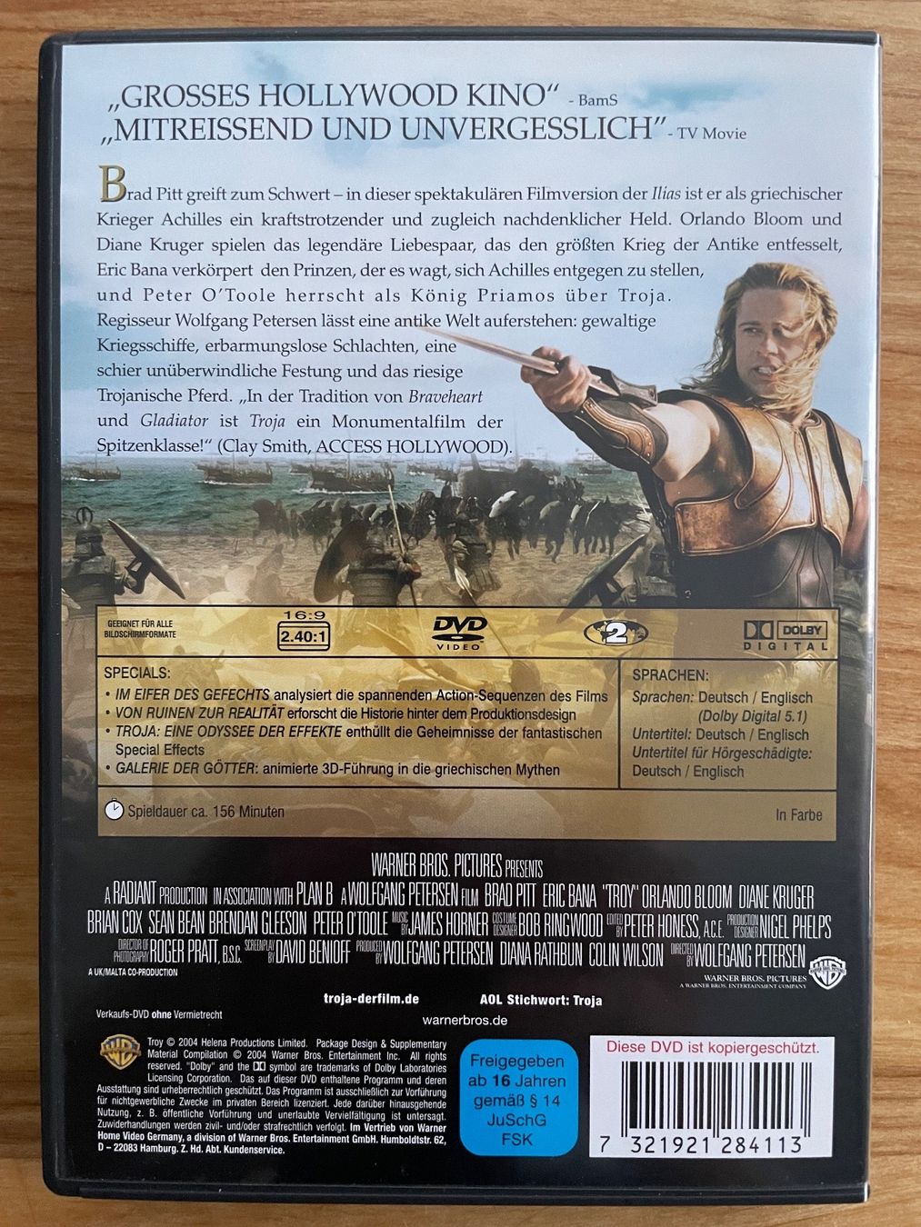 Tutti i DVDs: DVD Troja (2 Disk Edition) – Usato da Eglisau venduto da felix_ch 1