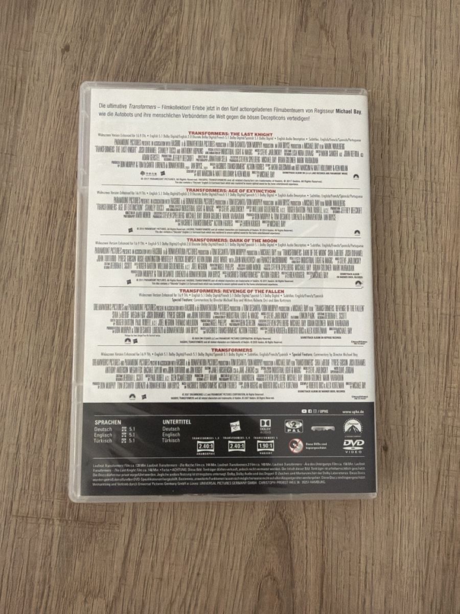 Tous les DVDs: Transformers 1-5 Collection DVD – D'occasion à Hagendorn par masterchieff 1