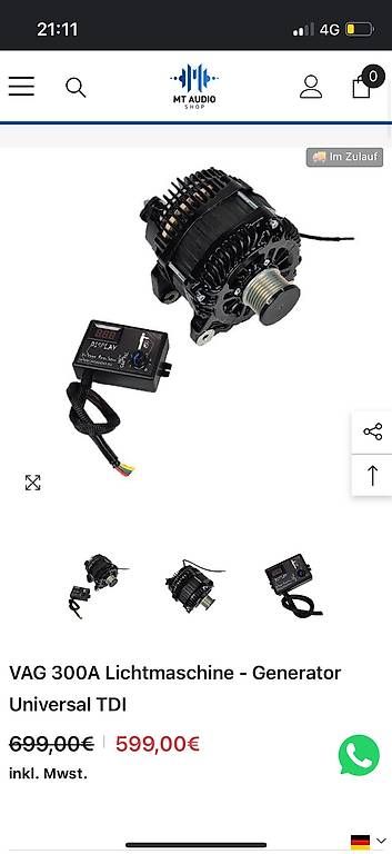Tutti pezzi di ricambio auto: Lichtmaschine alternator vag tdi modele  – Usato da Fankhaus (Trub) venduto da sim_l5zp