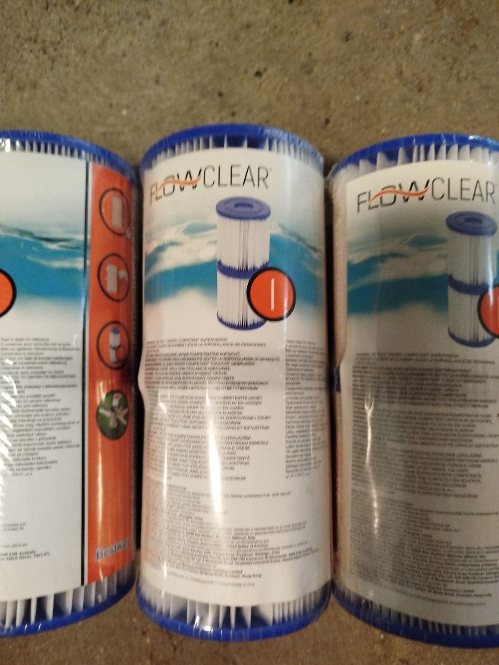 Bestway Accessori per Piscine: Flowclear Filterkartuschen Gr. I, 7 Doppelpack – Nuovo e nell'imballaggio originale da Steg im Tösstal venduto da KiwiGrafikMaurer 1
