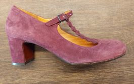 Pumps 36 Chie Mihara Wildleder dunkelrot neu