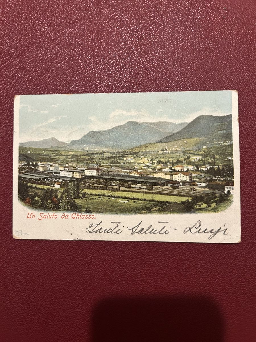 Ansichtskarten: Un Saluto da Chiasso 1903 – Gebraucht aus Breganzona von Milesbo