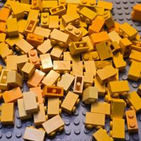 Lego 61 x  Stein 1x2 (3004) gelb