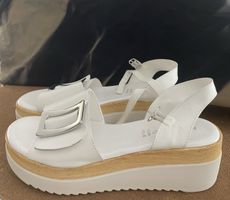 Plateau Sandale Gr 40 Leder