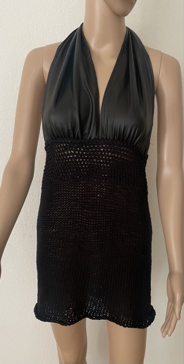 Vestiti: Kleid Netzoptik Halter neck schwarz Grösse S – Nuovo e nell'imballaggio originale da Au ZH venduto da Jaggy4 1