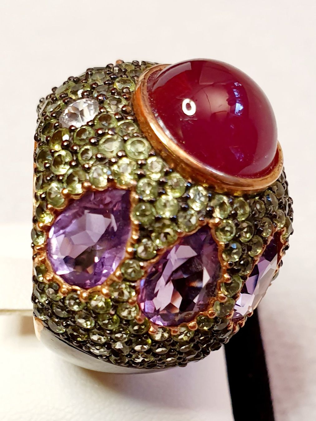Ringe: Vintage Fingerring Rubin Peridot – Neu (gemäss Beschreibung) aus Zürich von benedikt12 2