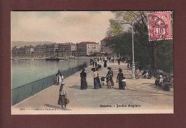 GENEVE - Jardin anglais - 1906