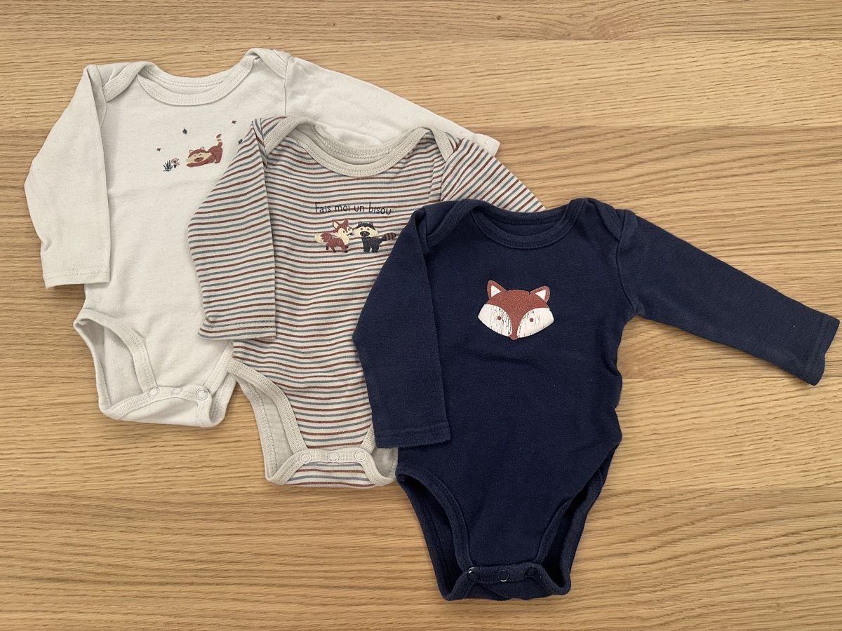 Unterwäsche: 3-er Set Body langarm Grösse 62 – Gebraucht aus Zürich von emily.sch
