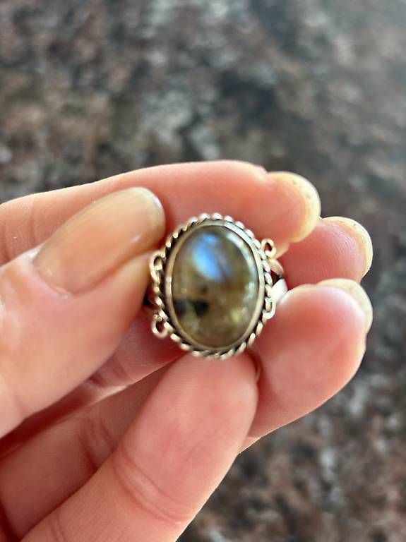 Bagues: Bague argent labradorite T.54 – D'occasion à Perroy par barballalla 1