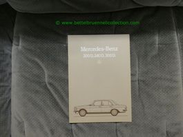 Mercedes-Benz E-Klasse Diesel W123 1982/09 Prospekt deutsch